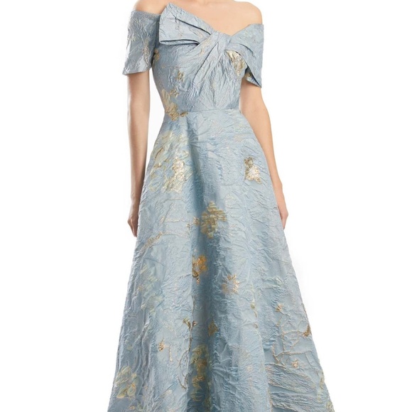 Alexander by Daymore SIZE 10 Pale Blue Gold Dress MOB/MOG, prom. - Picture 2 of 7